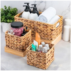 Изображение товара Набор 3 плетеных корзинок