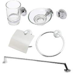 Изображение товара Набор аксессуаров для ванной комнаты Orange Y01-888cr хром 6 предметов
