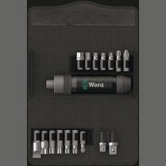 Изображение товара Набор бит с винтовертом ударным (отвёрткой ударной) Wera WE-072017, 17 предметов