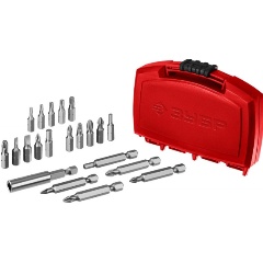 Изображение товара Набор : Биты "МХ-21", CR-V, с магнитным адаптером, в компактном ударопрочном боксе ЗУБР