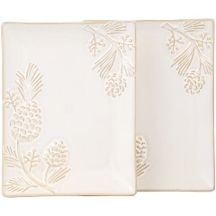 Изображение товара Набор блюд сервировочных BRONCO "pine cones", 2 шт, 20,2*16*2 см