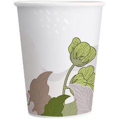 Изображение товара Набор бумажных стаканов Волшебная страна Nature 6 шт. 210 мл зеленый экологичные материалы