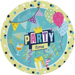 Изображение товара Набор бумажных тарелок Вечеринка ND Play 6 шт 18 см праздничная одноразовая посуда