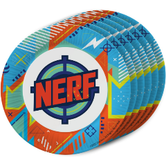 Изображение товара Набор бумажных тарелок ND Play NERF голубой 6 шт 18 см
