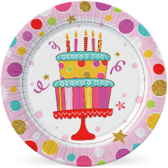 Изображение товара Набор бумажных тарелок ND Play Тортик 6 шт 18 см