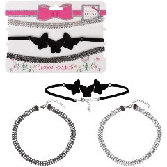 Изображение товара Набор чокеров LUKKY Fashion с бабочками, 3 шт