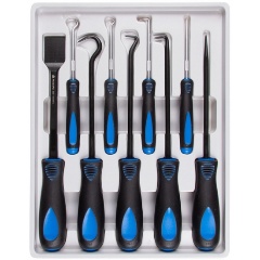 Изображение товара Набор для демонтажа сальников, колец и остатков герметика МАСТАК 109-60009C, кейс, 9 предметов