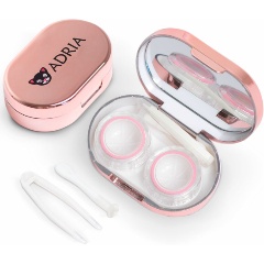 Изображение товара Набор для хранения линз ADRIA мини (овальный), розовый