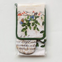 Изображение товара Набор для кухни Sofi de Marko №13 — прихватка, варежка и полотенце из хлопка