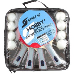 Изображение товара Набор для настольного тенниса Start Up Hobby 1 star BB02 (8008) (4 ракетки, 8 мячей)