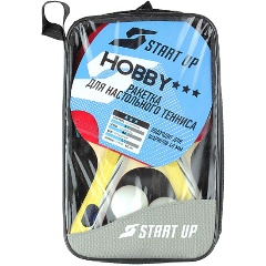 Изображение товара Набор для настольного тенниса Start Up Hobby 3 star BB01 (8022) (2 ракетки, 3 мяча)
