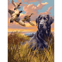 Изображение товара Набор для рисования по номерам РУССКАЯ ЖИВОПИСЬ H078 Охотник 40х50 см