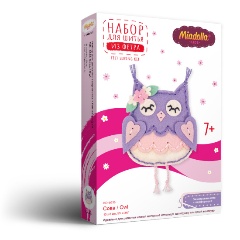 Изображение товара Набор для шитья MIADOLLA KD-0338 Сова для детей от 5 до 7 лет