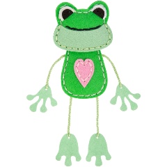 Изображение товара Набор для шитья MIADOLLA KD-0340 Лягушка