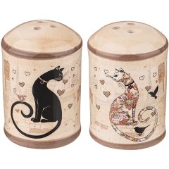 Изображение товара Набор для специй AGNESS "парижские коты" 2 пр., 4,5х6,5 см