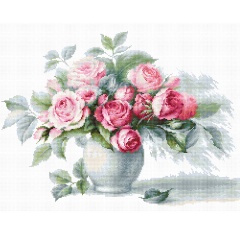 Изображение товара Набор для вышивания LUCA-S B2280 Этюд с чайными розами 35,5*26см
