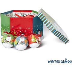 Изображение товара Шары елочные Winter Glade, папье-маше, 14 штук, пингвины