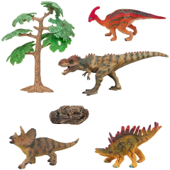 Изображение товара Набор фигурок Masai Mara MM216-091 серии "Мир динозавров": паразвролопхус, трицератопс, тираннозавр, кентрозавр