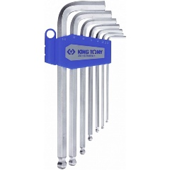 Изображение товара Набор Г-образных шестигранников KING TONY 20107MR01, 2,5-10мм, с шаровым окончанием, 7 предметов