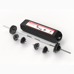 Изображение товара Набор гантелей и штанга UNIXFIT в кейсе 50kg