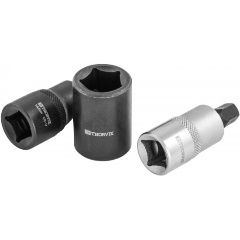 Изображение товара Набор торцевых головок THORVIK PBCSS3 со вставкой-битой, для обслуживания тормозных механизмов 1/2"DR, 3 предмета