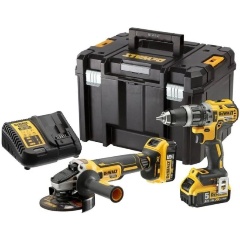 Изображение товара Набор аккумуляторного инструмента DeWALT DCK2020P2T-QW (DCD791+DCG405)