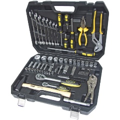 Изображение товара Набор инструментов ЭВРИКА ER-80072 72 предмета для ремонта и сборки