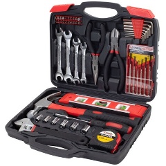 Изображение товара Набор инструментов универсальный ГРАНДМАСТЕР 51 предмет, пластиковый кейс