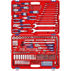 Изображение товара Универсальный набор инструментов МАСТАК 212 предметов в пластиковом кейсе