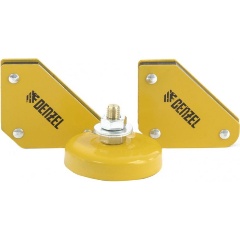 Изображение товара Набор из 2 магнитных сварочных фиксаторов DENZEL 97557 набор из 2 магнитных сварочных фиксаторов и магнитной клеммы "масса"