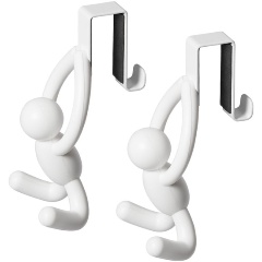 Изображение товара Набор из 2 надверных крючков Umbra Buddy белый для кухни и ванной