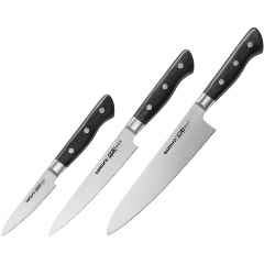 Изображение товара Набор из 3 ножей Samura "Поварская тройка" Pro-S, G-10 (SP-0220/K)