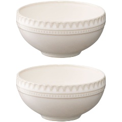 Изображение товара Набор из двух фарфоровых пиал Tkano Kitchen Spirit 200 мл белый