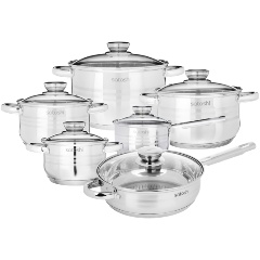 Изображение товара Набор посуды SATOSHI Рокруа 12 предметов для индукционных плит