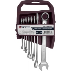 Изображение товара Набор ключей гаечных комбинированных Thorvik CWS0008 8-19 мм, 8 предметов
