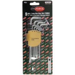 Изображение товара Набор ключей TORX ROCK FORCE Г-образных, удлиненных, 9 предметов