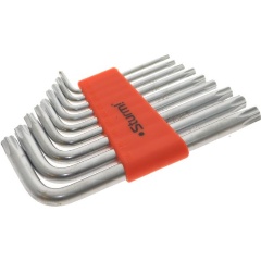 Изображение товара Набор ключей TORX Sturm! 1045-04-9x9-TS, Cr-V 9шт., T9-T50, короткие, пластиковый кейс