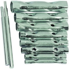 Изображение товара Набор ключей-трубок торцевых, 2 воротка, сталь, 6х22мм, 10 предметов, (уп.) РемоКолор