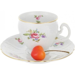 Изображение товара Набор кофейных пар Bernadotte "Мейсенский букет" 12 предметов