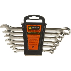 Изображение товара Набор комбинированных ключей ЭВРИКА 8-17 мм, 6 предметов