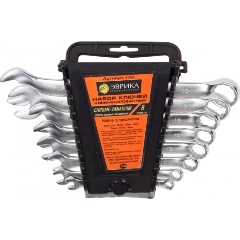 Изображение товара Набор комбинированных ключей ЭВРИКА 8 предметов профессиональный инструмент