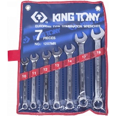 Изображение товара Набор комбинированных ключей KING TONY 1207MR, 10-19мм, 7 предметов