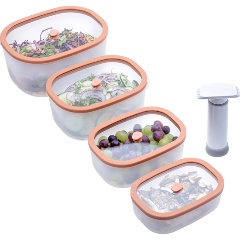 Изображение товара Набор контейнеров для вакуумной упаковки Status Fresko set 5 salmon