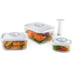 Изображение товара Набор контейнеров для вакуумной упаковки Status VAC-Glass-Set White