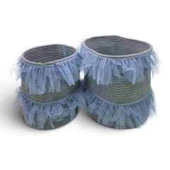 Изображение товара Набор корзин для хранения Homium, 2шт, цвет серый (set2storage01grey)