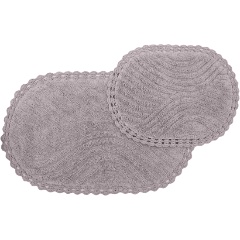 Изображение товара Набор ковриков для ванной SOFI DE MARKO SIERRA кружевной (серо-лиловый) 600х100 и 50х70
