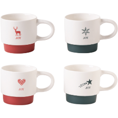 Изображение товара Набор кружек JEWEL Чудо 4 предмета, 395 мл, фарфор (ПС0075-22)