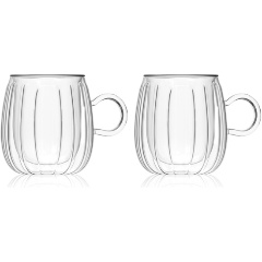 Изображение товара Набор кружек с двойными стенками Decor de table 250 мл., 2 шт., стекло DDT-DW953-250-2