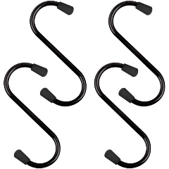 Изображение товара Набор крючков Мультидом "Лофт" 4 шт., 7х3.5 см, черный (DA52-174)