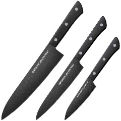 Изображение товара Набор кухонных ножей Samura Shadow, 3 предмета (SH-0220/K)